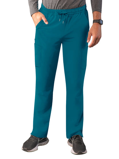 Men's Drawstring Cargo Pant - A6106 - Caribbean Blue