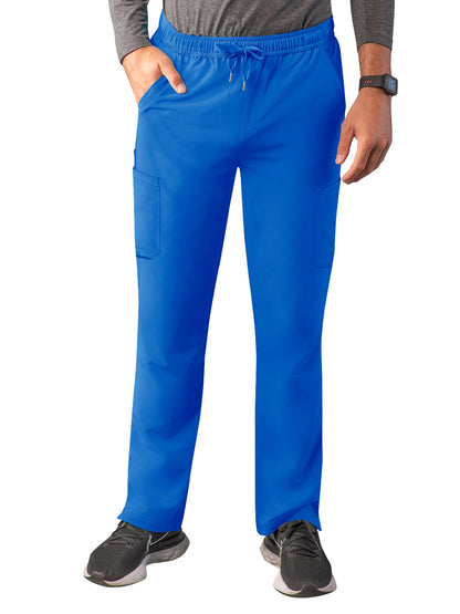 Men's Drawstring Cargo Pant - A6106 - Royal Blue