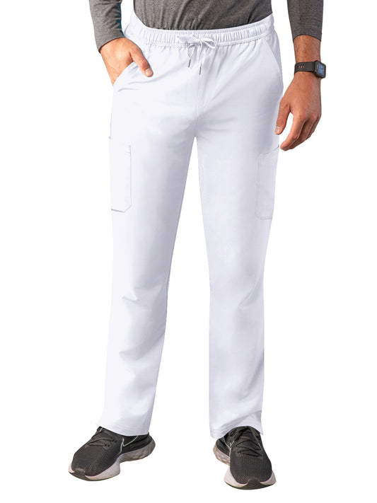 Men's Drawstring Cargo Pant - A6106 - White