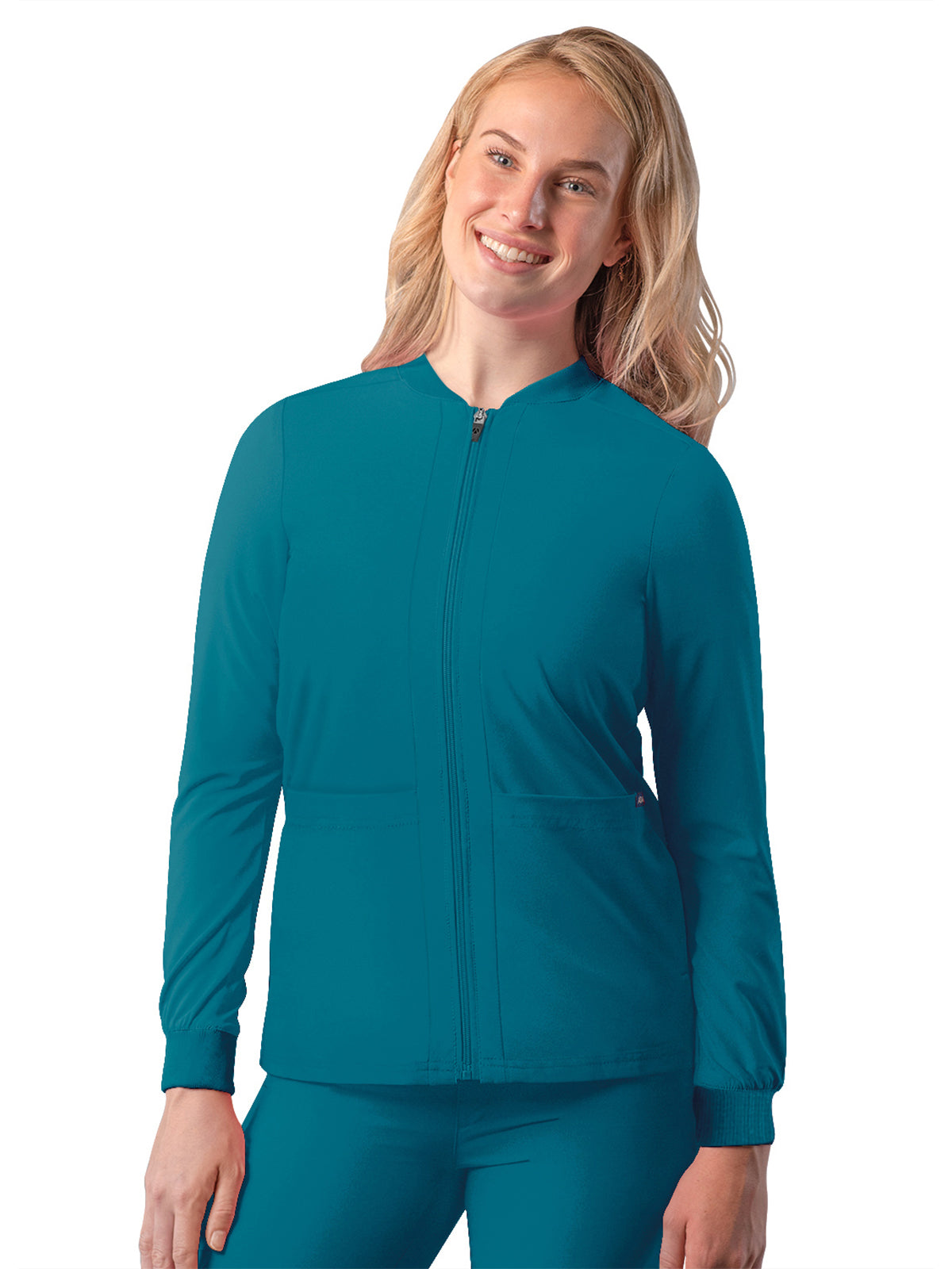 Women's Double Layer Bomber Jacket - A6200 - Caribbean Blue