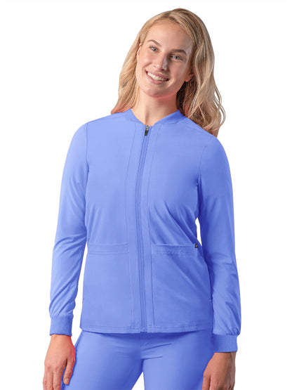 Women's Double Layer Bomber Jacket - A6200 - Ceil Blue