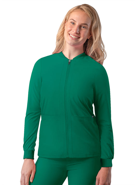 Women's Double Layer Bomber Jacket - A6200 - Hunter Green