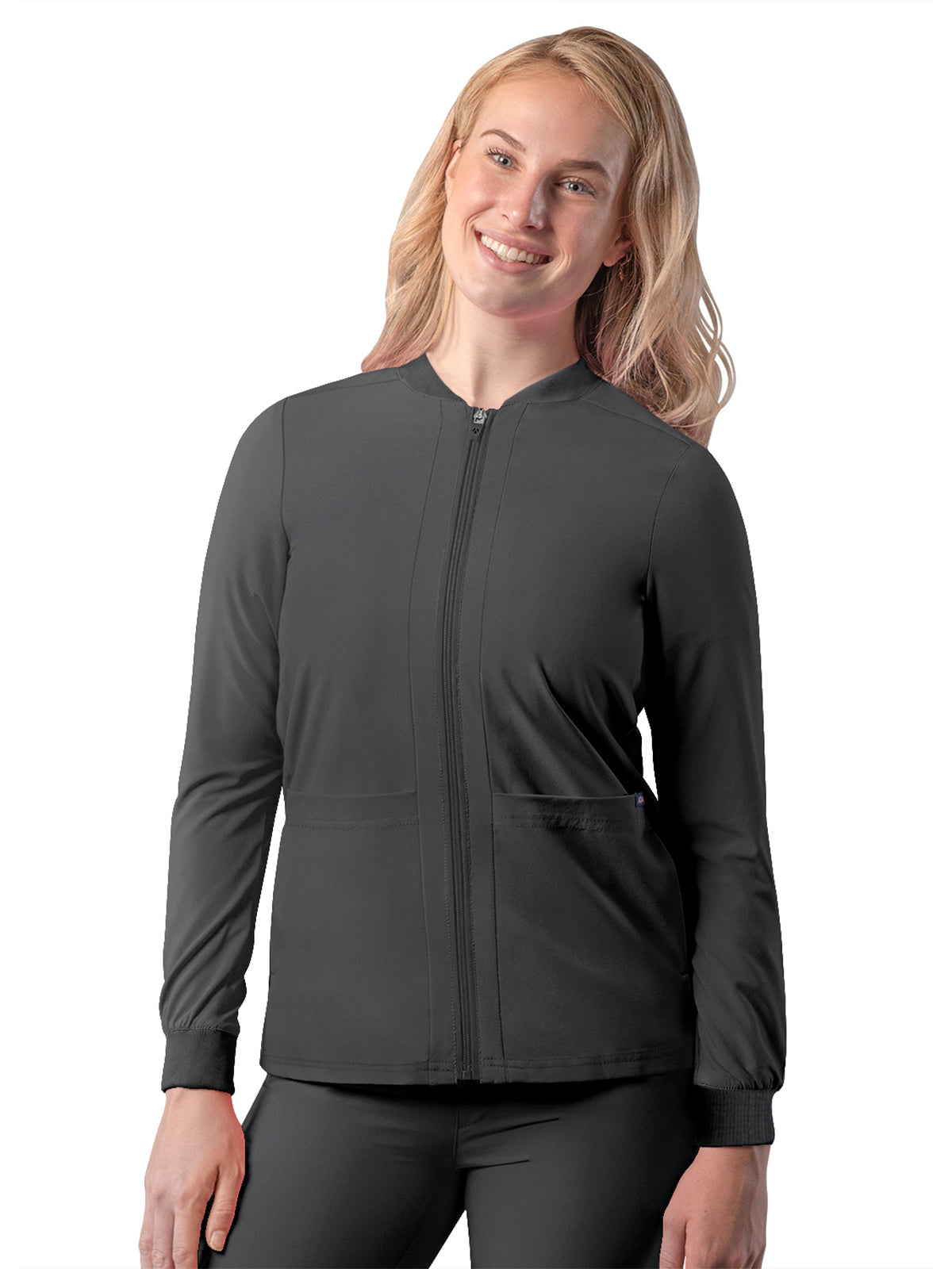 Women's Double Layer Bomber Jacket - A6200 - Pewter