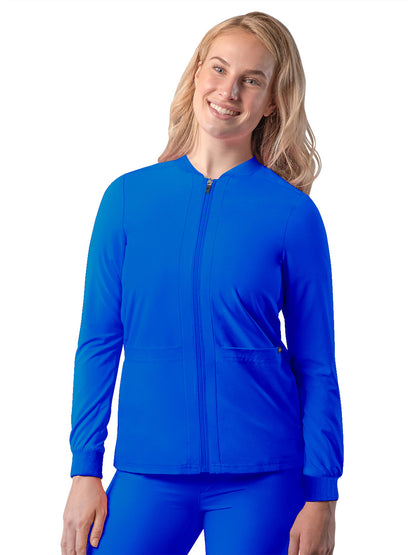 Women's Double Layer Bomber Jacket - A6200 - Royal Blue