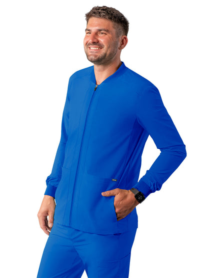 Men's Double Layer Bomber Jacket - A6206 - Royal Blue