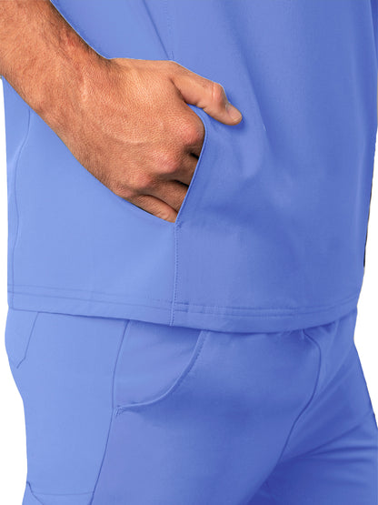 Men's Cargo Scrub Set - A9800 - Ceil Blue