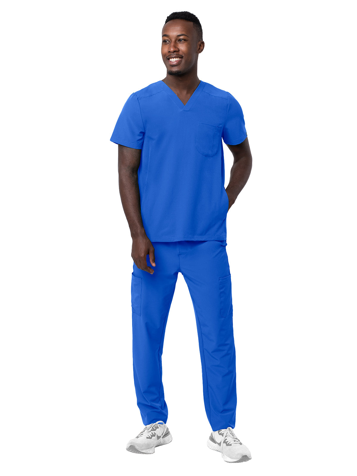 Men's Cargo Scrub Set - A9800 - Royal Blue