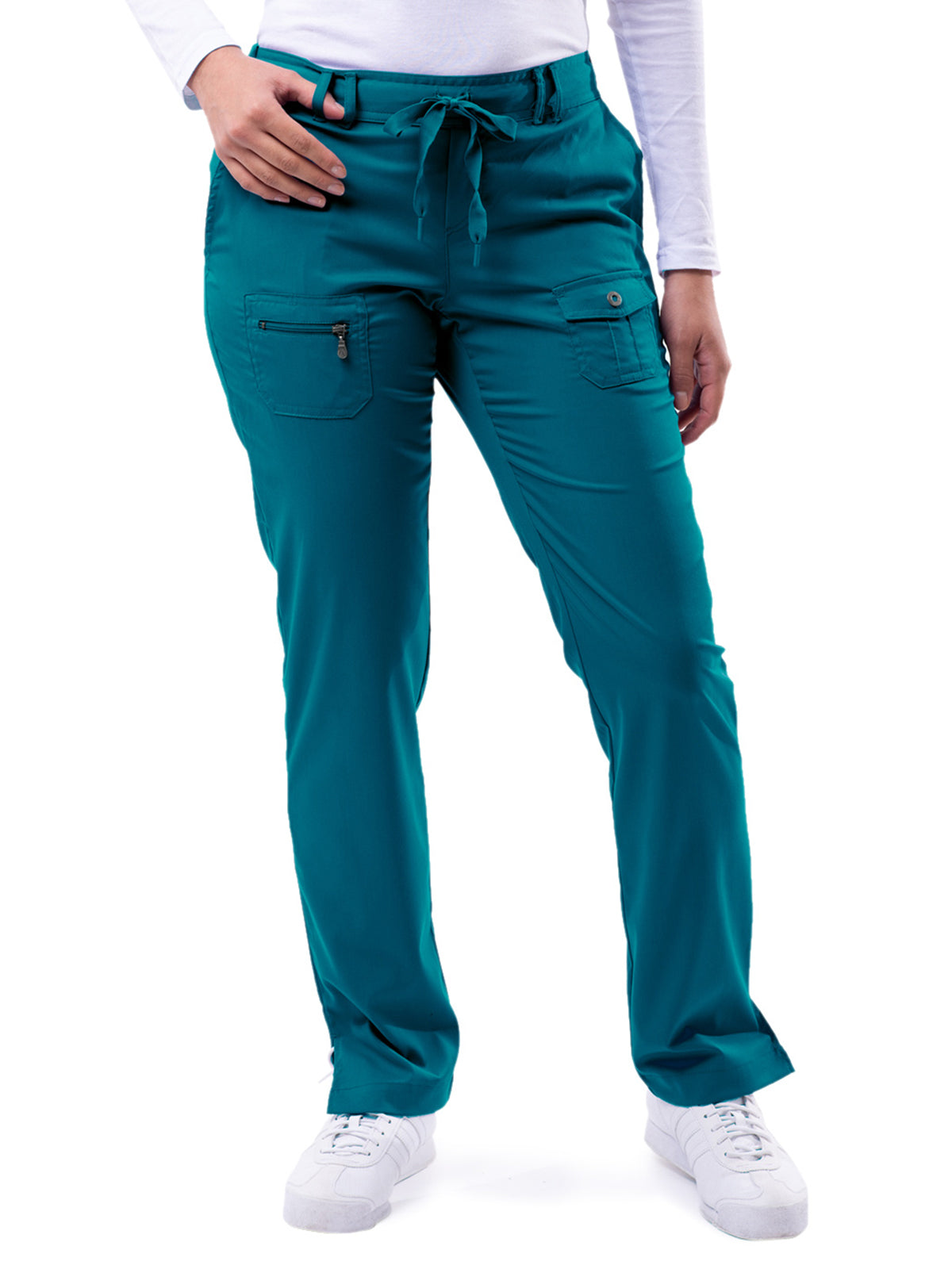 Women's Slim Fit Pant - P4100 - Caribbean Blue