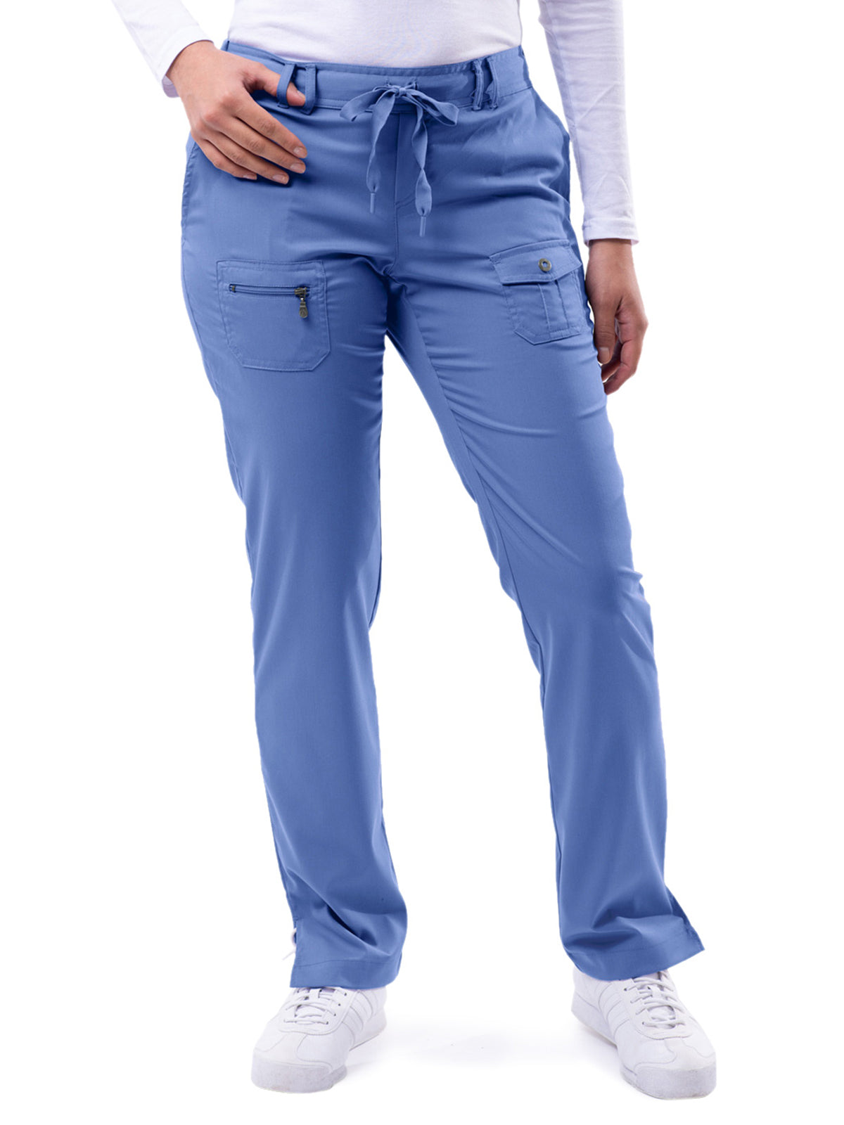 Women's Slim Fit Pant - P4100 - Ceil Blue