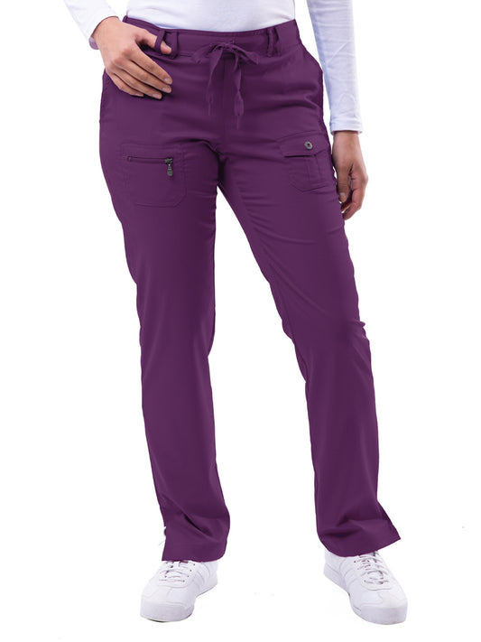 Women's Slim Fit Pant - P4100 - Eggplant