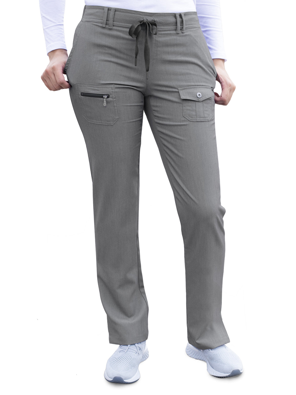 Women's Slim Fit Pant - P4100 - Heather Grey