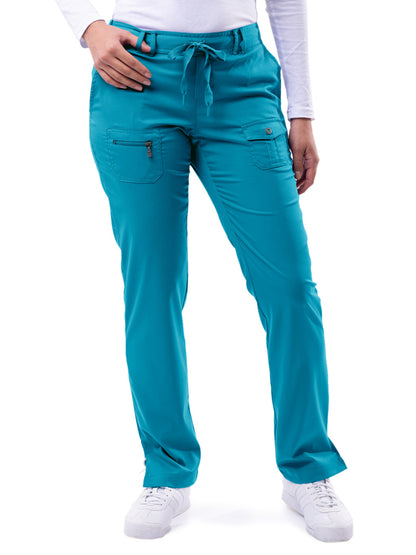 Women's Slim Fit Pant - P4100 - Teal Blue