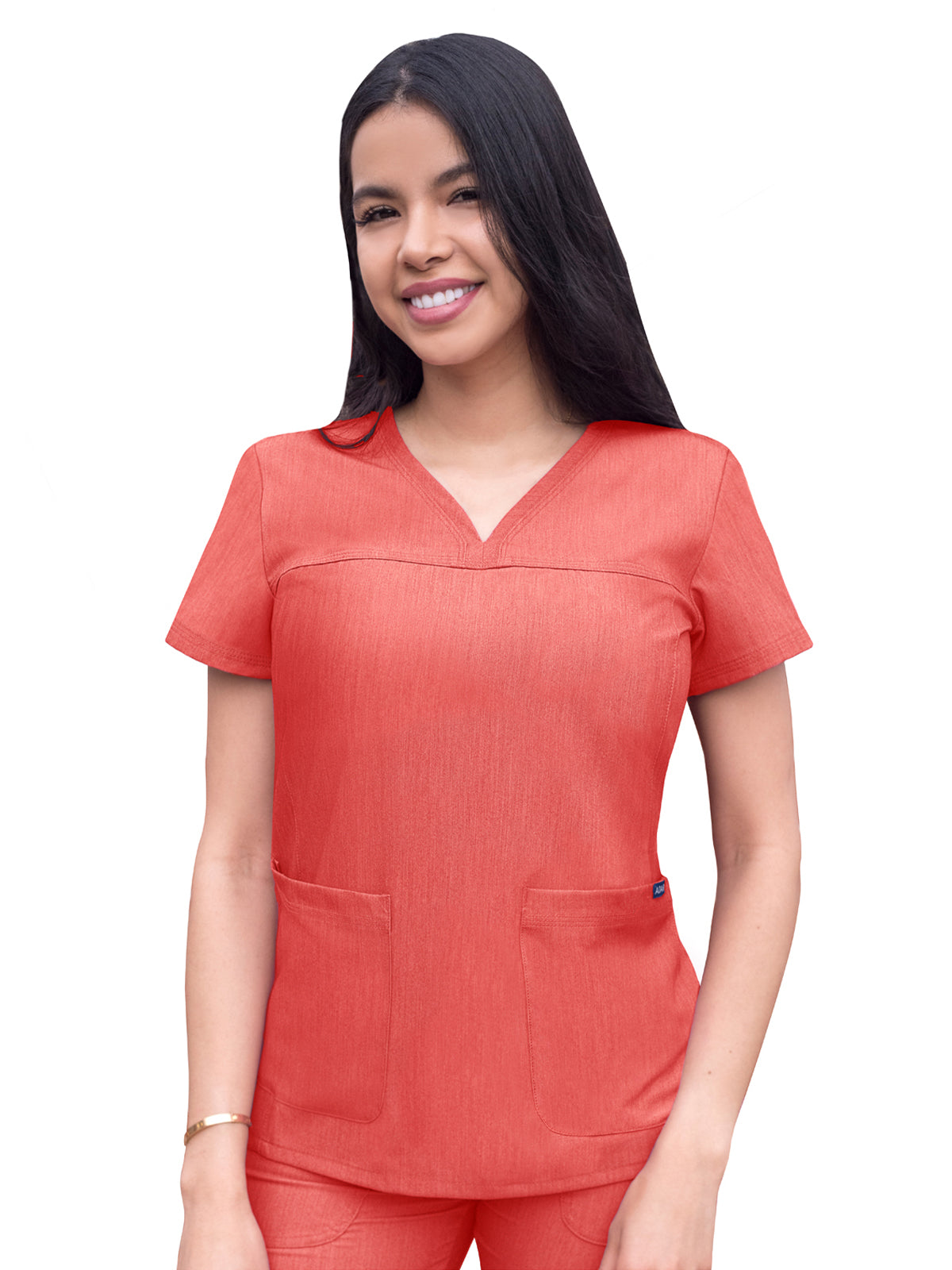 Women's V-Neck Sweetheart Top - P4210 - Heather Apple