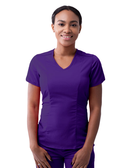 Women's V-Neck Top - P7002 - Grape