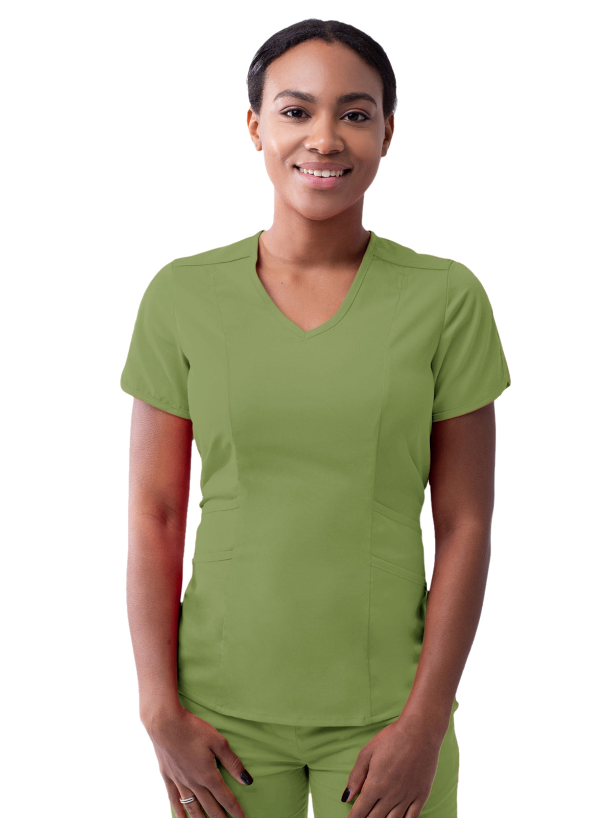 Women's V-Neck Top - P7002 - Spring Leaf