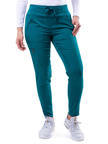 Women's Yoga Jogger Scrub Pant - P7104 - Caribbean Blue