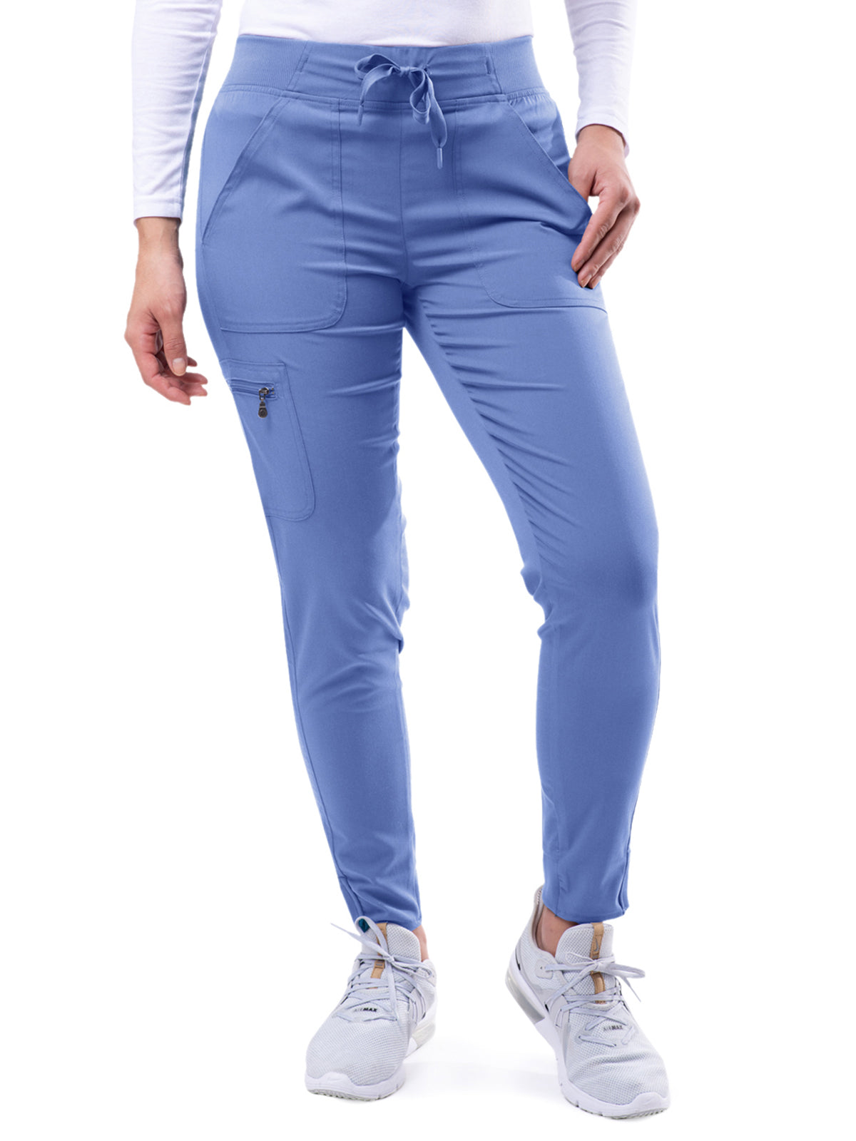 Women's Yoga Jogger Scrub Pant - P7104 - Ceil Blue