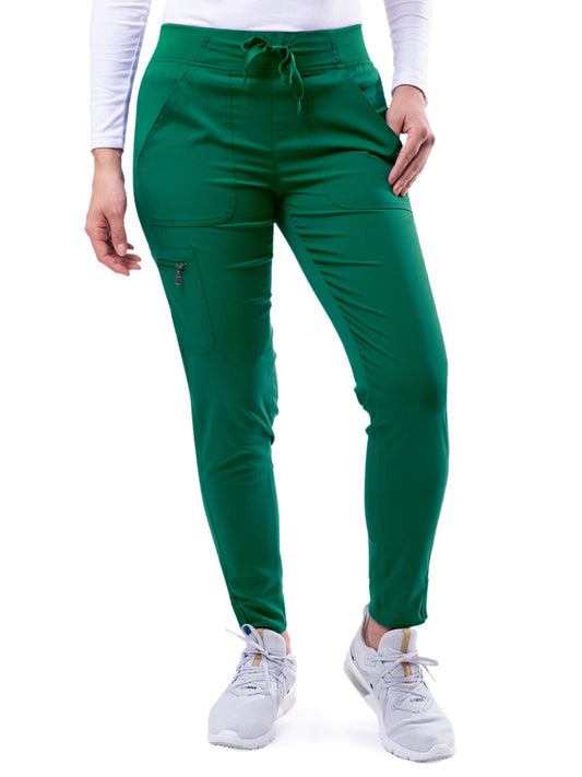 Women's Yoga Jogger Scrub Pant - P7104 - Hunter Green