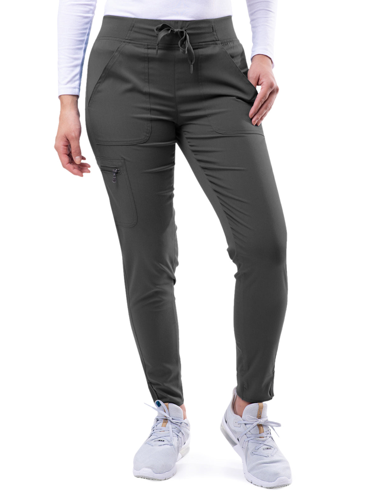 Women's Yoga Jogger Scrub Pant - P7104 - Pewter