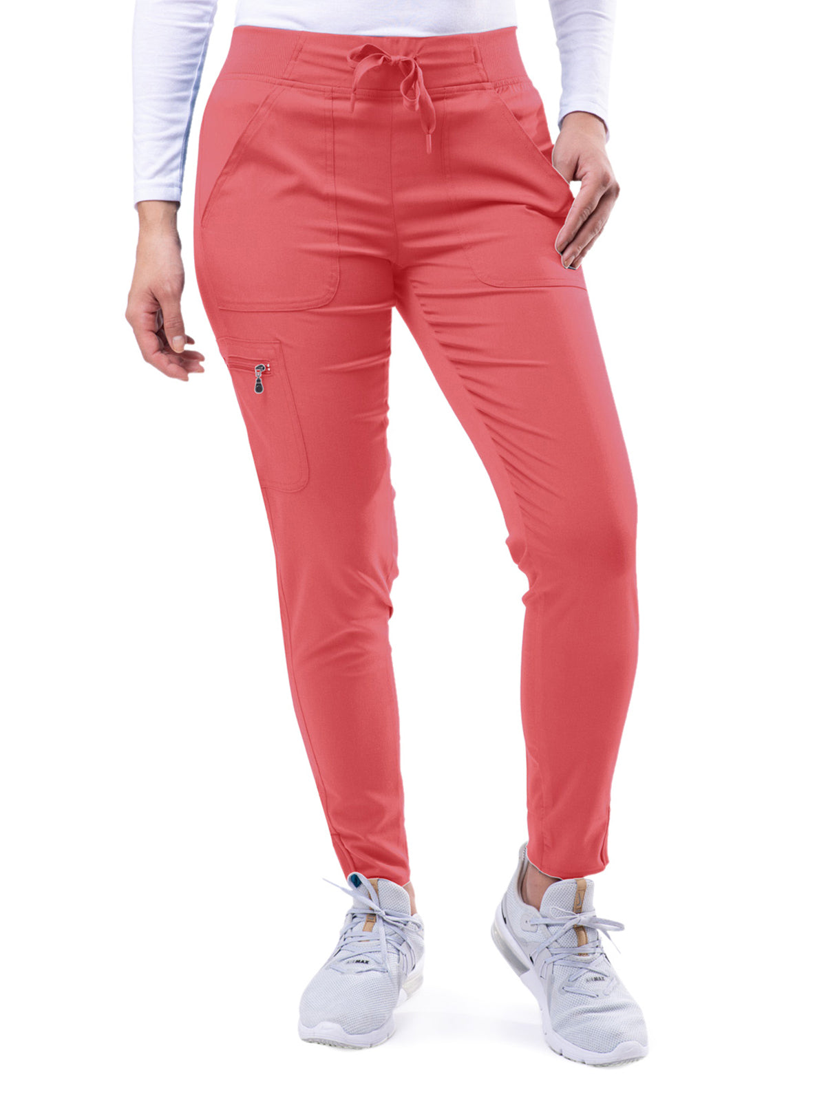 Women's Yoga Jogger Scrub Pant - P7104 - Rapture Rose