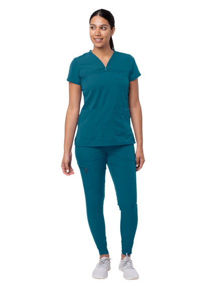 Women's Movement Booster Jogger Scrub Set - P9400 - Caribbean Blue