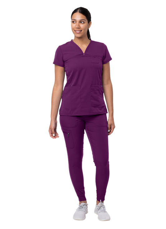 Women's Movement Booster Jogger Scrub Set - P9400 - Eggplant