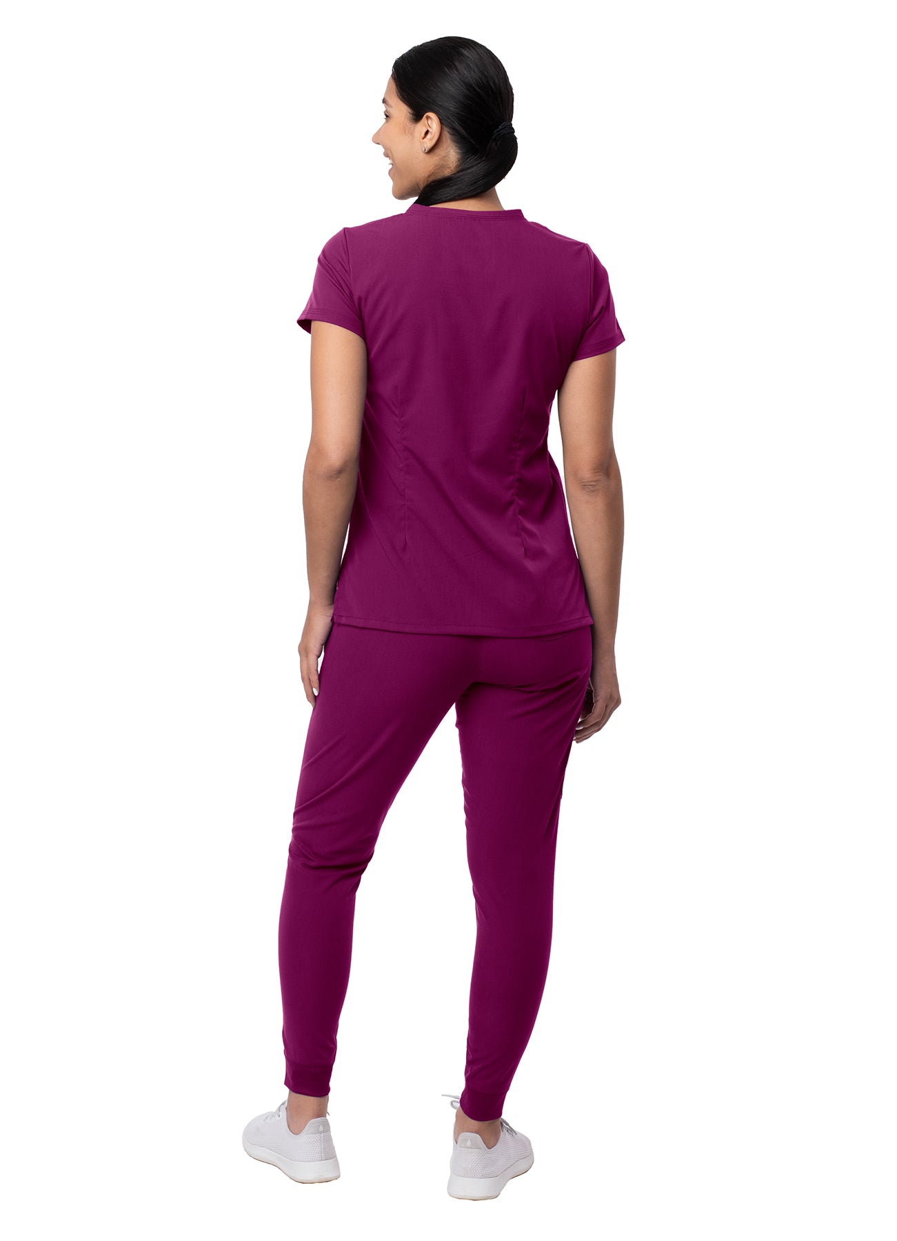 Women's Movement Booster Jogger Scrub Set - P9400 - Wine