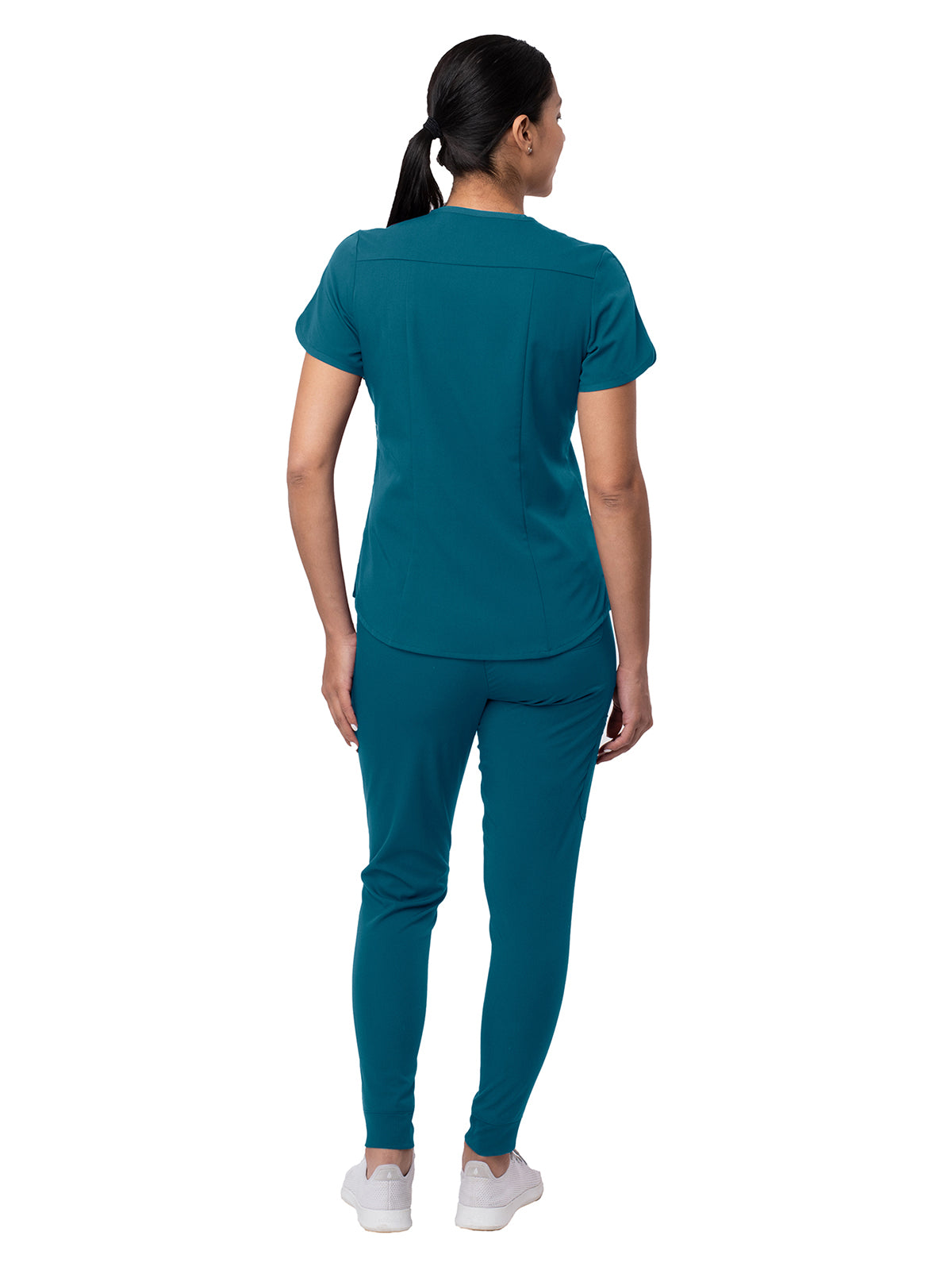 Women's Modern Athletic Jogger Scrub Set - P9500 - Caribbean Blue