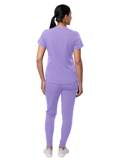 Women's Modern Athletic Jogger Scrub Set - P9500 - Lavender