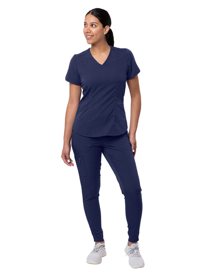 Women's Modern Athletic Jogger Scrub Set - P9500 - Navy