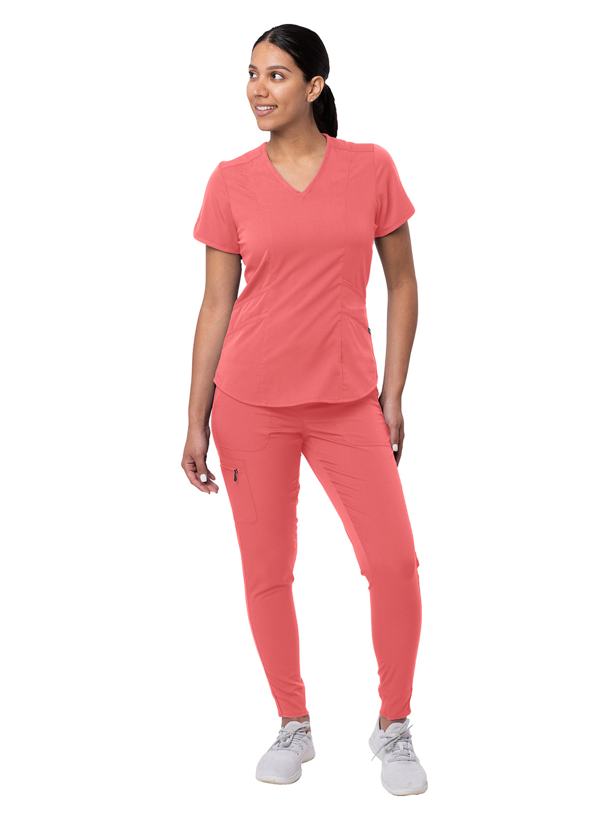 Women's Modern Athletic Jogger Scrub Set - P9500 - Rapture Rose