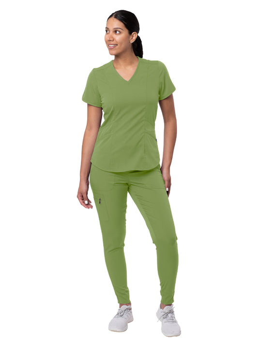 Women's Modern Athletic Jogger Scrub Set - P9500 - Spring Leaf