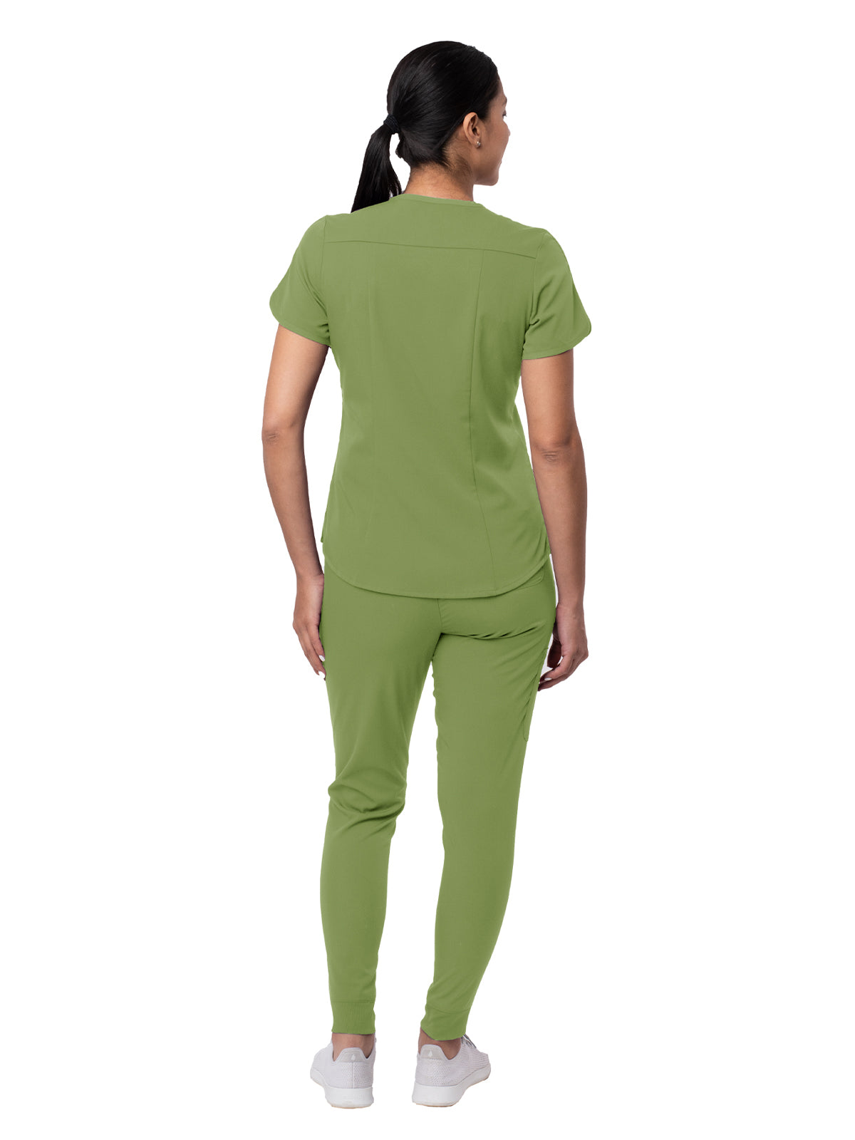 Women's Modern Athletic Jogger Scrub Set - P9500 - Spring Leaf