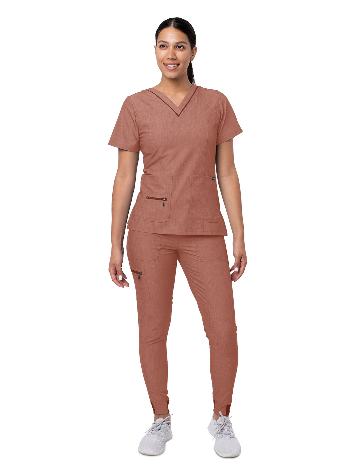 Women's Flawless Plus Scrub Set - P9600 - Heather Coffee