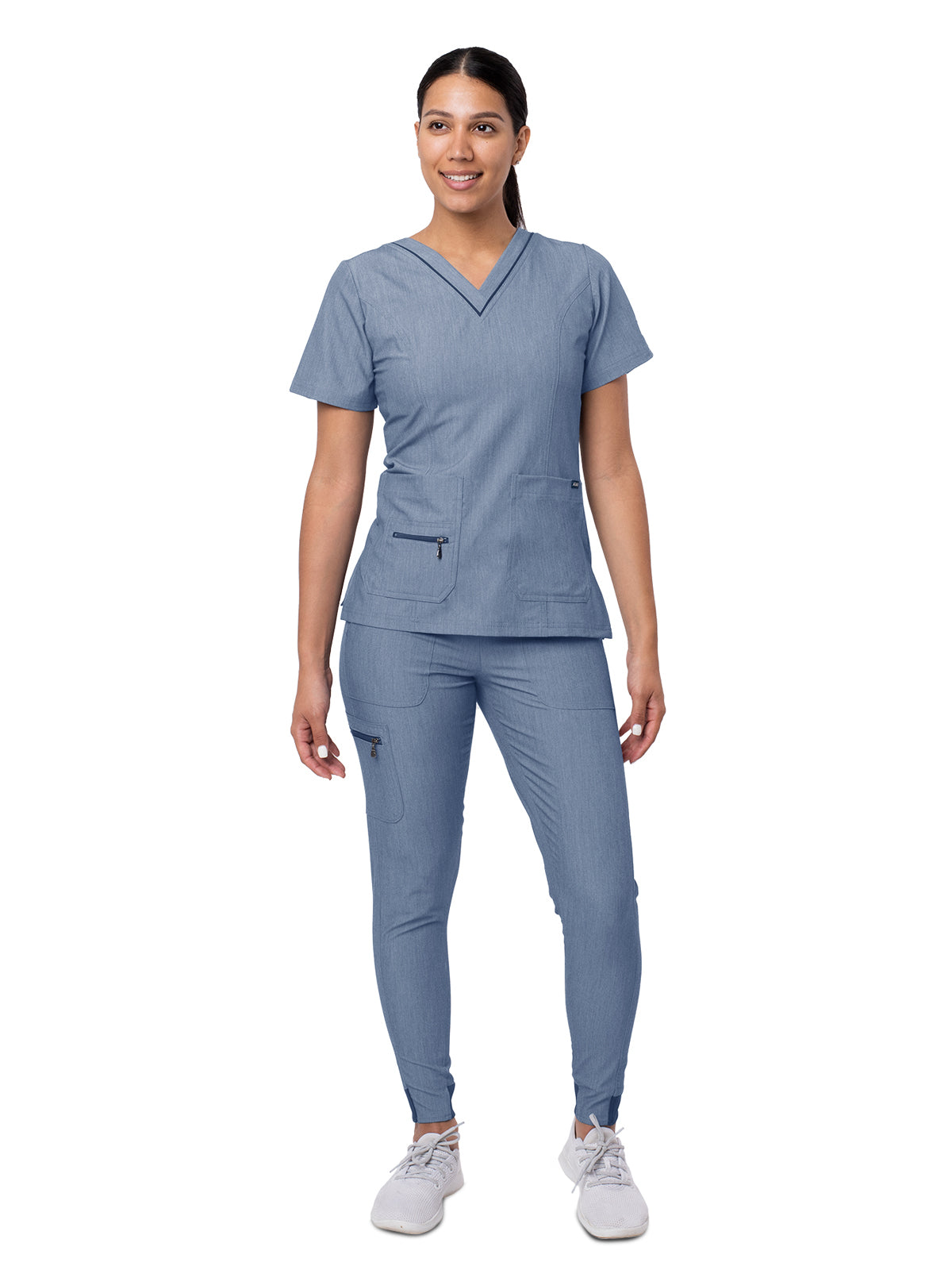 Women's Flawless Plus Scrub Set - P9600 - Heather Navy