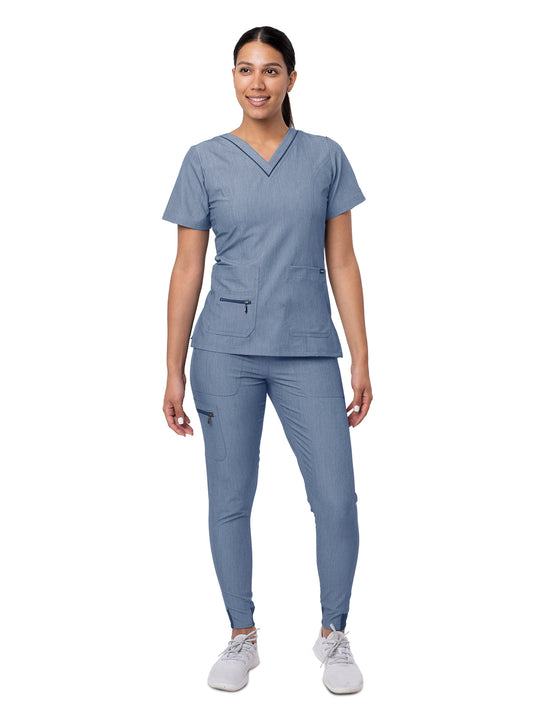 Women's Flawless Plus Scrub Set - P9600 - Heather Navy