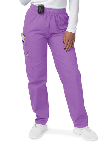 Women's Elastic Drawstring Cargo Pant - S8200 - Lavender