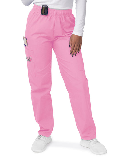 Women's Elastic Drawstring Cargo Pant - S8200 - Sherbet