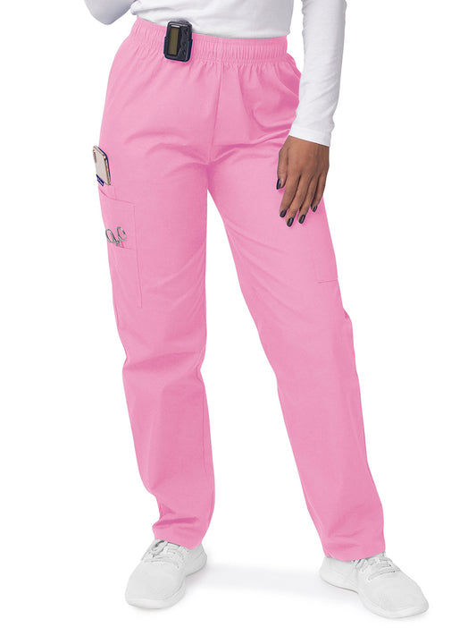 Women's Elastic Drawstring Cargo Pant - S8200 - Sherbet