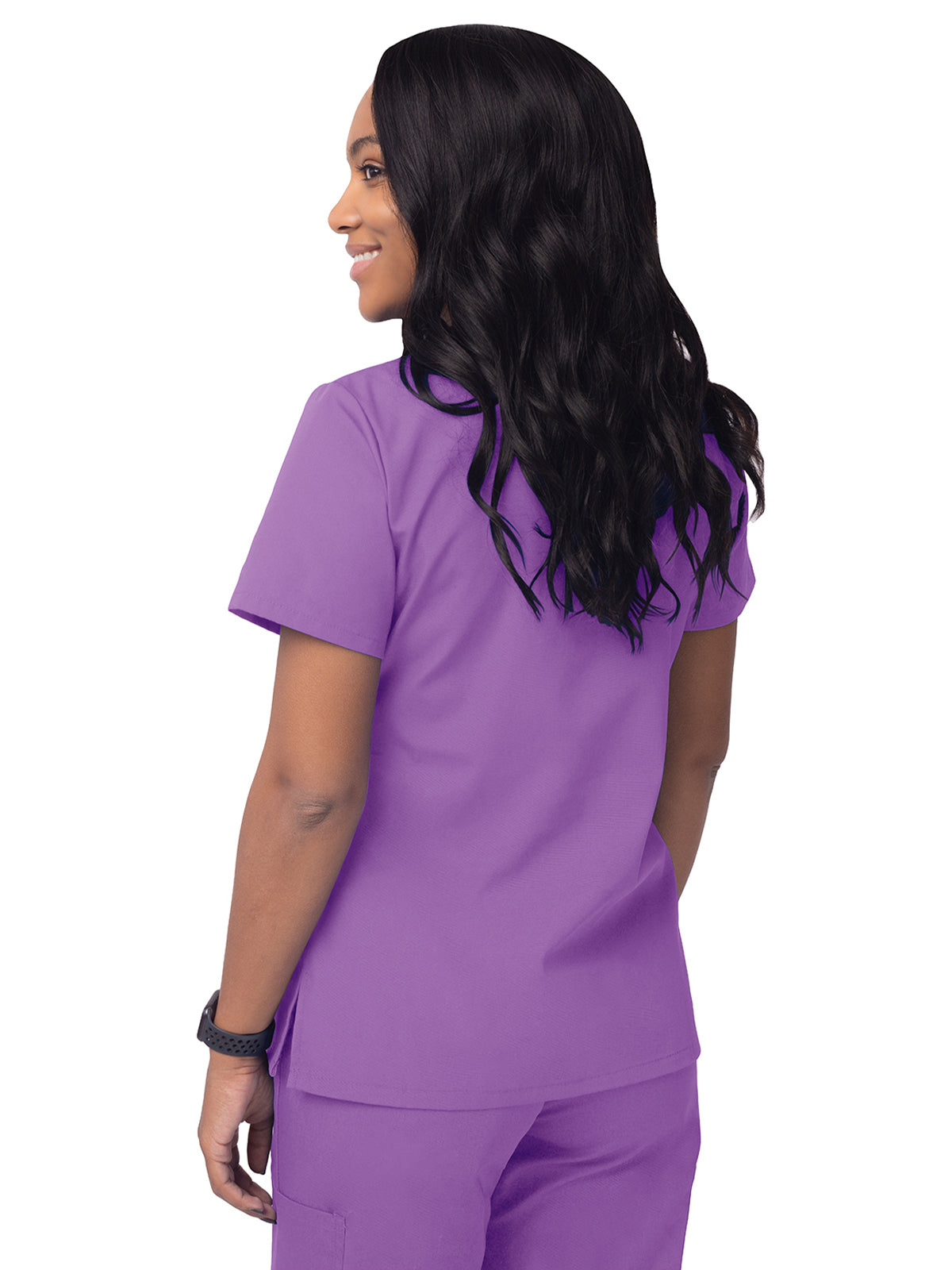 Women's Mock Wrap Top - S8302 - Lavender