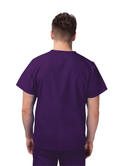 Unisex V-Neck 3 Pocket Top - S8304 - Purple