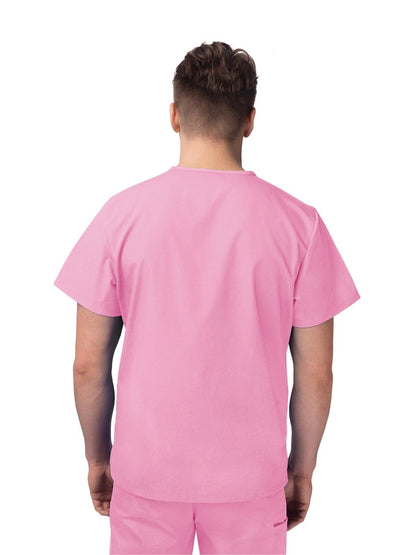 Unisex V-Neck 3 Pocket Top - S8304 - Sherbet