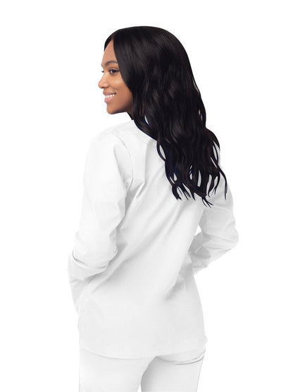 Women's Warm-Up Snap Close Jacket - S8306 - White