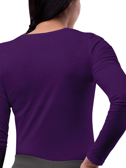 Women's Long Sleeve Underscrub Tee - S8500 - Purple