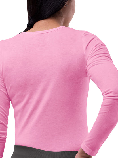 Women's Long Sleeve Underscrub Tee - S8500 - Sherbet