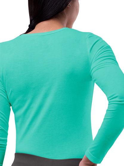 Women's Long Sleeve Underscrub Tee - S8500 - Sea Glass