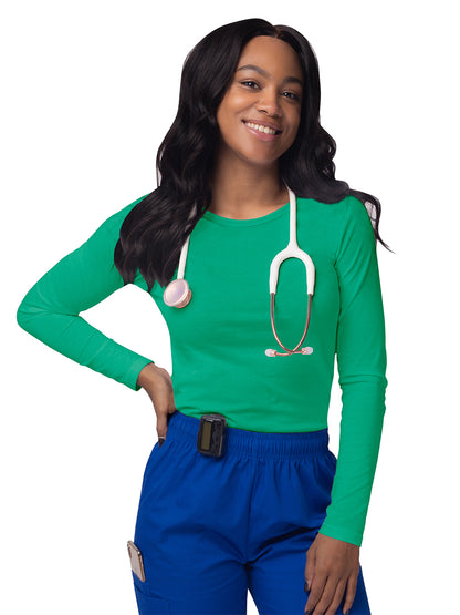 Women's Long Sleeve Underscrub Tee - S8500 - Spearmint