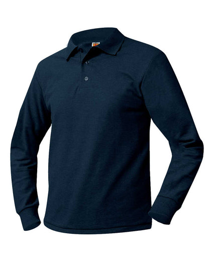 Unisex Long Sleeve Knit Shirt - 8766 - Dark Navy