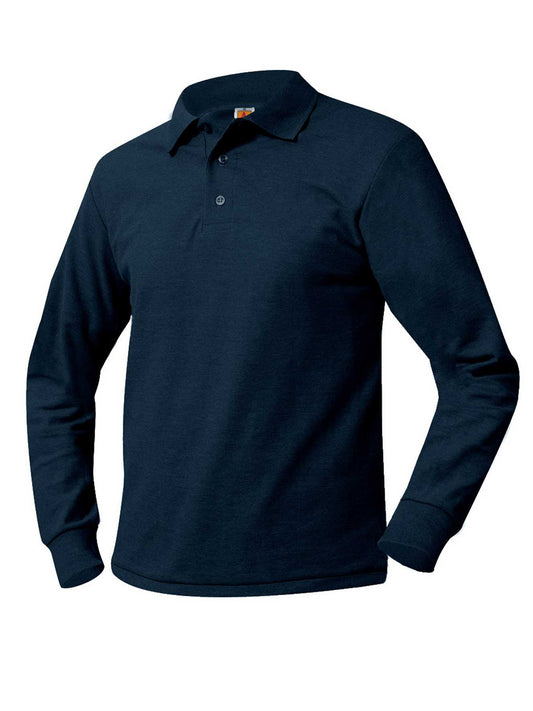 Unisex Long Sleeve Knit Shirt - 8766 - Dark Navy