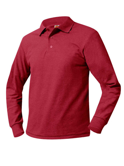Unisex Long Sleeve Knit Shirt - 8766 - Red